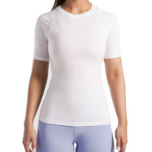 Camiseta de Compresión de Secado Rápido con Cuello en V, 87% Poliéster, 13% Elastano, Tejido de Doble Capa con Elasticidad en 4 Direcciones, Talla Grande - Product Image 1