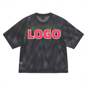 เสื้อครอปสตรีทแวร์สั่งทำขายส่ง ทรงโอเวอร์ไซส์ วินเทจ ทรงบ็อกซี่ ระบายอากาศได้ดี พิมพ์ลายแบบซับลิเมชั่น 3 มิติ ด้านหน้า แห้งเร็ว ซึมซับเหงื่อ - Product Image 6