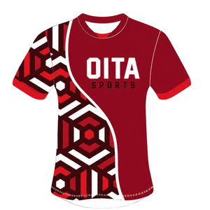 Dark Red <b>Black</b> White Geometric <b>Rugby</b> Jersey <b>Shorts</b> Set <b>Short</b> Sleeve Crew Neck Custom Breathable Training Athletic Team Sports - Product Image 3