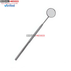 Miroir buccal dentaire # Outil d'inspection dentaire professionnel allemand en acier inoxydable à 5 poignées manuelles, instrument ORL ergonomique - Product Image 4