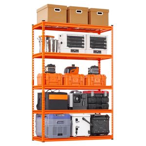 2500 Lbs Heavy Duty 5-Tier Storage <b>Shelves</b> 18\" D X 48\" W X 72\" H Industrial <b>Metal</b> Adjustable Garage Shelving - Product Image 1
