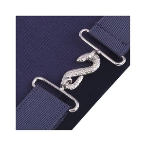 Delantal de francmasón Past Master Blue Lodge con bordes de terciopelo azul marino y bordado a mano con hilo plateado MAP-0117 - Product Image 5