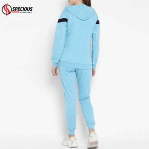Ensemble de survêtement décontracté pour femme, imprimé, hiver, deux pièces, sweat à capuche et pantalon de jogging, respirant, en coton - Product Image 3