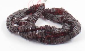 Natural Garnet Heishi Square 4 - 5 mm Approx / Square <b>beads</b> / <b>Red</b> Garnet <b>Beads</b> / <b>Red</b> Gemstone <b>Beads</b> / Garnet Choki - Product Image 2