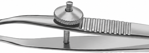 Forceps chirurgical ophtalmique professionnel Baird Chalazion à mâchoires ovales 8x12mm - Product Image 2