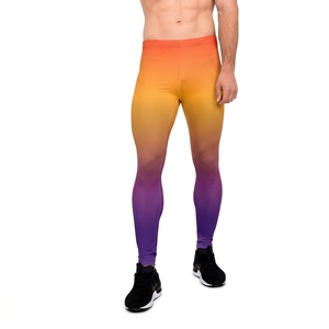 <b>Men's</b> Workout <b>Compression</b> Pants Custom Logo Quick Dry Gym Running Fitness <b>Leggings</b> Manufacturer - Product Image 3