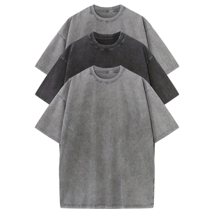 เสื้อยืดผู้ชายผ้าฝ้าย 100% ทรงหลวม สีพื้น 3 ตัว แขนสั้น คอกลม เหมาะสำหรับฤดูร้อนและกิจกรรมกลางแจ้ง - Product Image 6