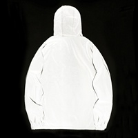 Veste réfléchissante pour hommes qui brille dans le noir, manteau décontracté pour l'extérieur, coupe-vent respirant de grande taille, pour la course, le cyclisme, la randonnée, la pluie