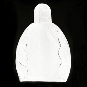 Veste réfléchissante pour hommes qui brille dans le noir, manteau décontracté pour l'extérieur, coupe-vent respirant de grande taille, pour la course, le cyclisme, la randonnée, la pluie - Product Image 5