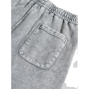 2026 Wholesale High Quality 380gsm 100% Cotton Washed Distressed Shorts Trendy Cargo Bike Casual Breathable <b>Jeans</b> Shorts For Man - Product Image 4