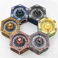 Le Spinner de dés mécanique Octagon Sentinel 7-en-1 et son coffre de rangement pour jeux de rôle en table (TTRPG) – Dés octogonaux en alliage de zinc pour D&D