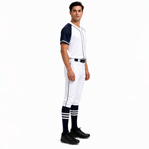 <b>baseball</b> uniform stylish and durable custom designs for sports and casual wear premium quality breathable fabric all sizes avail - Product Image 4