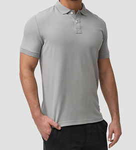 Chemise polo pour homme tendance, couleur gris, haute qualité, nouveau style, respirante, style décontracté, vêtements pour homme - Product Image 3