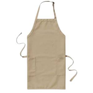 Tablier de chef en toile, taille ajustable, style classique, tenue de travail de cuisine avec poches - Product Image 6