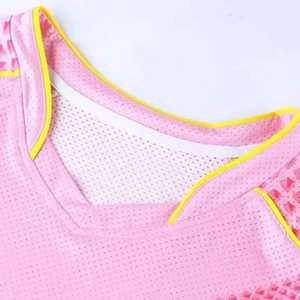 Conjunto Deportivo para Hombre, Camiseta de Fútbol Rosa con Cuello en V y Estampado Geométrico, Pantalones Cortos Negros, Malla Transpirable, para Adultos, Todas las Temporadas - Product Image 3