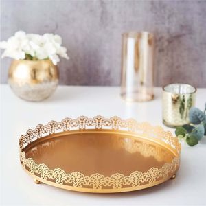 Modern Gold Wire Tiered Cupcake Stand Decorative <b>Metal</b> Dessert Display Tray Multi-Tier Food Serving <b>Shelf</b> for Event Hotel Trays - Product Image 4