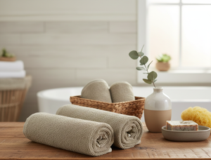 Toalla de Playa Jacquard de Algodón Caqui, Tamaño Grande, 100% Algodón, Toalla de Baño de Velour Personalizada - Product Image 4