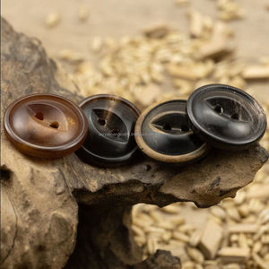 Handmade Buffalo Gawa Horn <b>Button</b> by Tayyab Handicraft Polished Agate Craft from India - Product Image 3