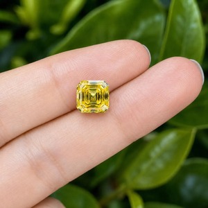 Proveedor de Diamantes Cultivados en Laboratorio, Diamante Amarillo Fantasía Asscher de 2CT, Certificado IGI, CVD, Corte Excelente 3EX, para Distribuidores e Importadores de Diamantes - Product Image 1