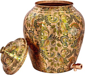 Top Selling Copper Water Dispenser Eco Friendly Copper Water Dispenser Hand Crafted Hammered Item Copper Water Dispenser - Product Image 1