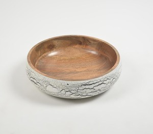 Bols en bois émaillé poli de qualité supérieure, faits à la main, en bois naturel, pour salades, design minimaliste, pour la cuisine, la table, la décoration de la maison - Product Image 2