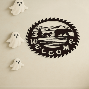CIFbuy Scultura Orso Gotico in Metallo, Statua Animale per Arredamento Casa, Soggiorno, Halloween, Natale, Decorazione Murale, Servizio di Ritiro - Product Image 5