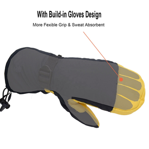 Gants de ski thermiques pour hommes, gants de snowboard imperméables résistants, gants de ski pour femmes, coupe ajustée, imperméables, doublés de polaire, chauds, pour l'hiver - Product Image 3