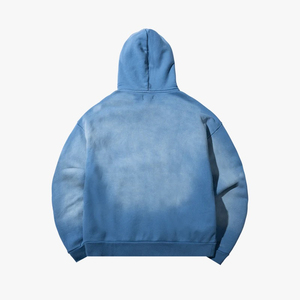 Sudadera con Capucha Oversize para Hombre, Tendencia 2026, Azul Claro, con Estampado Moderno, Algodón French Terry, Corte Regular, para Otoño - Product Image 2