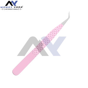 Pince à épiler pour extensions de cils, volume précis, poignée diamant de luxe, pointe en fibre, lot de 4, haute qualité, pince à épiler pour sourcils, beauté - Product Image 4