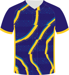เสื้อเบสบอล KXK สำหรับผู้ชาย ไซส์พลัส แขนสั้นติดกระดุม ผ้าโพลีเอสเตอร์ 100% ระบายอากาศได้ดี เหมาะสำหรับกีฬาทีม แห้งเร็ว - Product Image 3