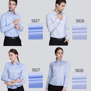 เสื้อเชิ้ตแขนยาวติดกระดุมสำหรับผู้ชายและผู้หญิง ยี่ห้อ DP ผ้าฝ้าย 50% โพลีเอสเตอร์ 48% สแปนเด็กซ์ 2% ทนทาน รีดง่าย ไม่ยับ ดูแลรักษาง่าย - Product Image 6