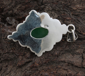 Colgante de Jade Verde Natural Vintage, Plata de Ley 925, Joyería de Piedras Preciosas Retro al por Mayor, Amuleto de la Suerte Chino, Collar Unisex - Product Image 6