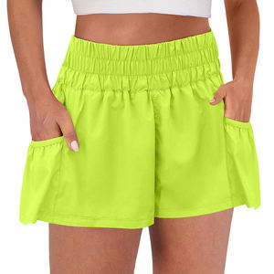 Los Más Vendidos, Pantalones Cortos Deportivos para Mujer, Ideales para Entrenamiento, Running, Fitness, Gimnasio, Yoga, Tejido Liso - Product Image 3