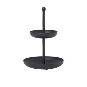 Support à gâteau en métal poli brillant avec bord lisse pour service de traiteur, arrangement de desserts et pâtisseries, centre de table - Product Image 2