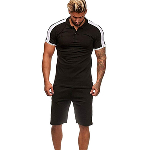 2026 Design Summer Breathable <b>Knitted</b> T Shirt and Shorts <b>Set</b> Fashion Polo Shirt <b>Set</b> Custom Casual Slim Fit Polo <b>Sets</b> - Product Image 3