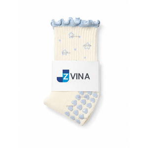 Calcetines de Pilates Personalizados con Lazo Tejido, de Algodón Jacquard, para Mujer y Niña, Suaves, Transpirables, con Volantes, Antideslizantes y Ecológicos para Yoga - Product Image 1