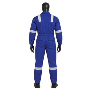 Combinaison de travail réfléchissante bleue pour hommes, uniforme de sécurité industriel, combinaison cargo, vêtements de protection pour la construction et l'usine, vêtements OEM - Product Image 2