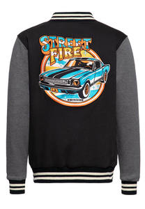 Chaqueta Deportiva Unisex al por Mayor, Chaqueta Varsity 100% Algodón, Forro Polar, Bordado, Manga Regular, Chaquetas de Béisbol Formales sin Cuello para Hombre - Product Image 5