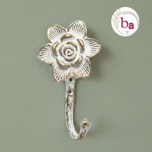 Gancho de Pared Individual de Hierro Fundido Vintage para Ropa, Diseño de Estrella de Mar, Duradero, Ecológico, Instalación Autoadhesiva, Estilo Shabby Chic - Product Image 4
