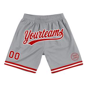 Shorts de basketball unisexes authentiques et respirants avec taille élastique, taille mi-haute, en Spandex/Polyester, avec poches - Product Image 2