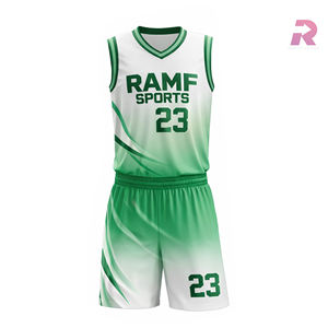 Maillots et uniformes de basketball personnalisés respirants grande taille 100% polyester sublimé Service OEM économique - Product Image 2
