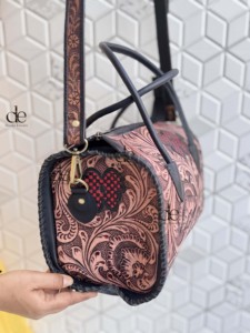 Bolso de Hombro de Cuero Tallado a Mano 2026, Estilo Bohemio, de Diseño Lujoso, Hecho a Mano, Elegante, para Mujer - Product Image 2