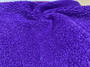 Knitted <b>Fabric</b> 100% <b>Polyester</b> Medium Weight Knitted Solid Purple Color Soft <b>Fabric</b> Cover - Product Image 2