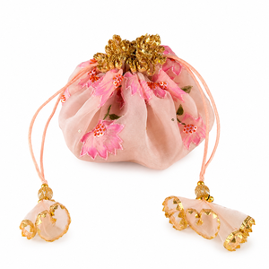 Bolso étnico Potli para mujer con bordado floral, monedero con cordón para novias, bolso de diseñador para fiestas de boda, para mujeres y niñas - Product Image 1