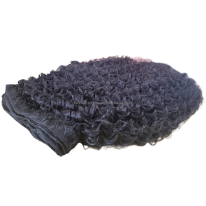 Kinky Curly 100% Extensiones de cabello Remy virgen humano Paquetes de cabello ondulado y rizado natural indonesio con alineación de cutícula - Product Image 6