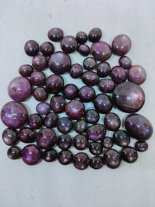 Cabujón de Pan de Azúcar de rubí Natural, parte posterior plana, piedras preciosas sueltas naturales para fabricación de joyas, pulido liso calibrado - Product Image 3