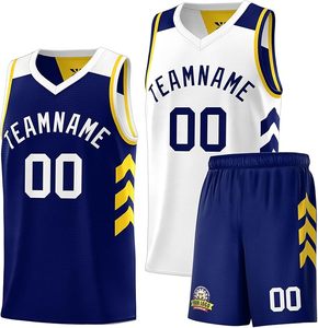 Maillots de basket-ball personnalisés respirants à manches courtes avec logo frontal, impression par transfert thermique 2025 - Product Image 6