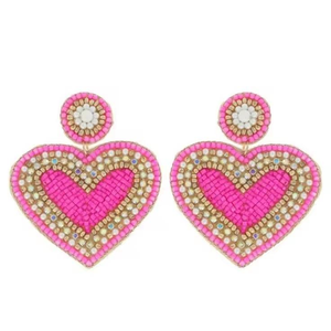 Elegantes Pendientes Colgantes de Navidad con Bordado de Cuentas, Diseños Festivos, Hechos a Mano, Aceptamos Diseño de Logotipo Personalizado - Product Image 1