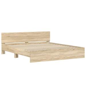 Cadre de lit en bois d'ingénierie Sonoma 75,98 x 79,92 po – Lits en bois élégants - Product Image 2