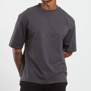 High Quality Blank Cotton StreetWear <b>Tshirt</b> Oversized Drop Shoulder T-shirt Custom Print logo HeavyWeight <b>White</b> T Shirt for Men - Product Image 2